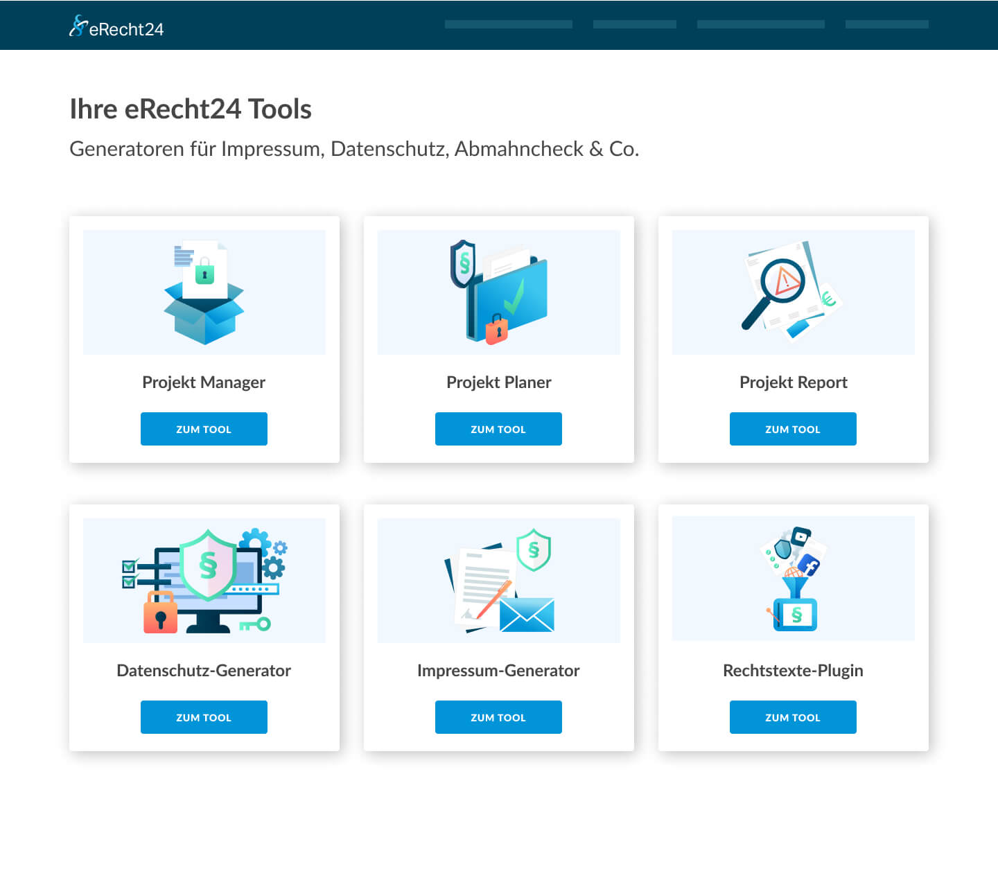 Abmahnsicheres Impressum und Datenschutz Texte erstellen - Automatisch sichere Rechtstexte